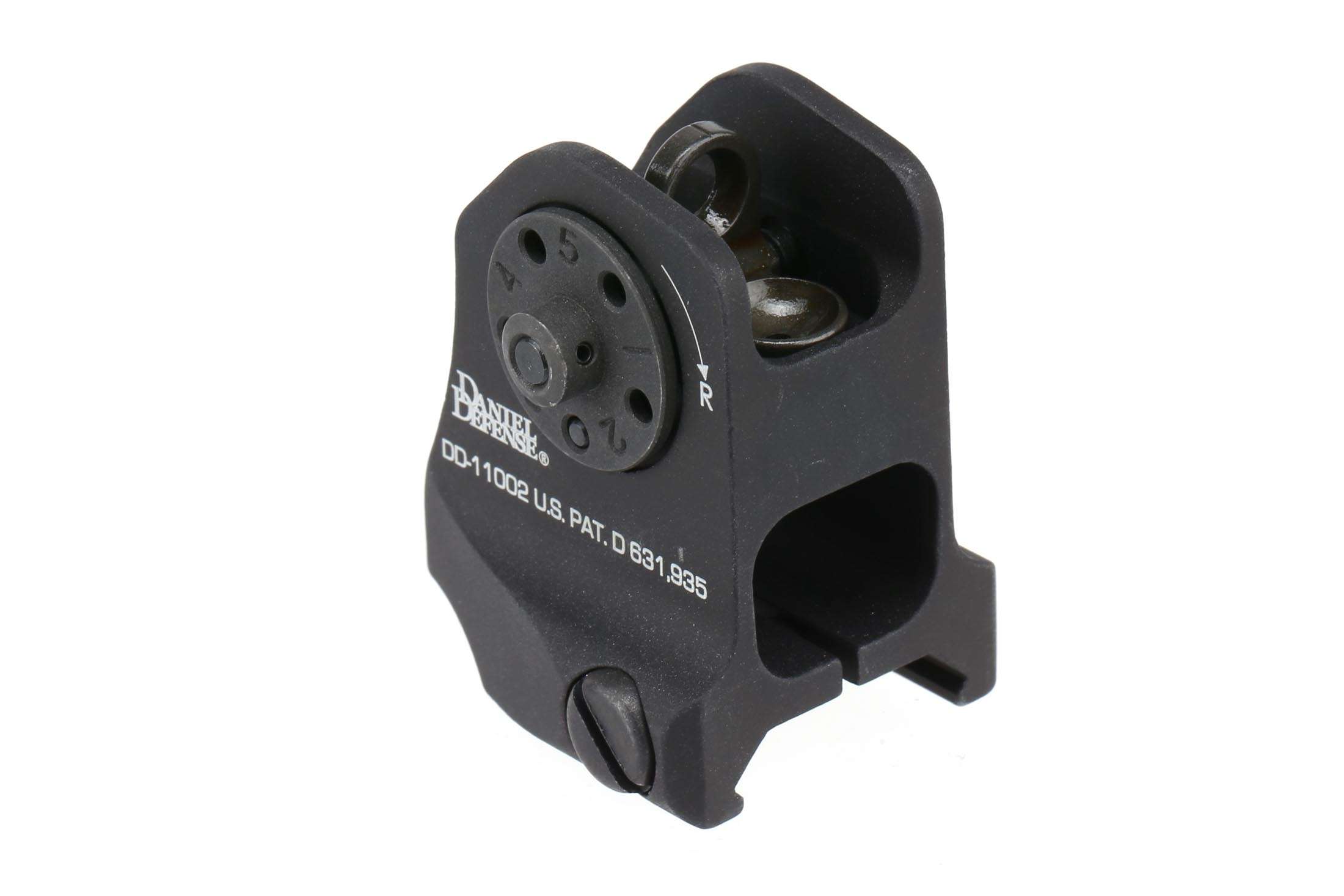Daniel Defense 1906411002 A1.5 Fixed Rear Sight  Black Hardcoat Anodized Fixed Rear Sight